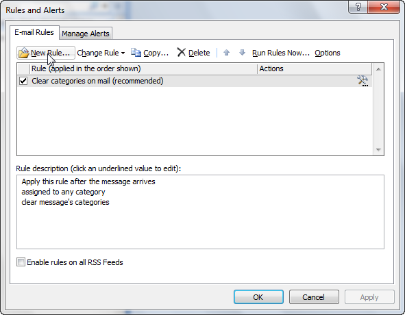How to create a spam filter rule in Outlook 2007-3