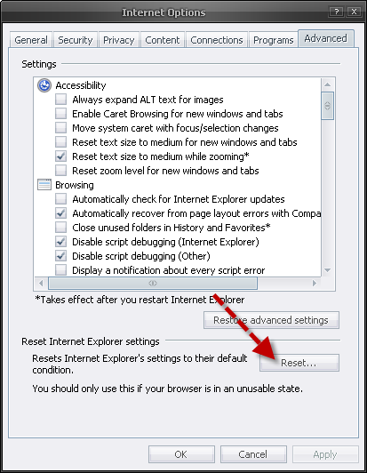 Resetting IE8 Settings to Default-5