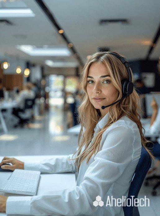 Team collaborating at a desk, showcasing IT Support Services to enhance productivity and streamline workflows.